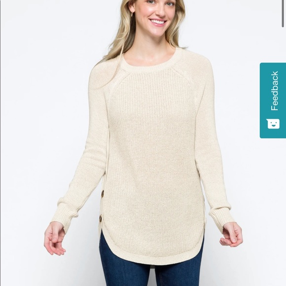 Rd Style Rowca Side Button Cotton Blend 